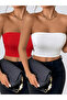 Women's 2 Colors New Season Breathable Cotton Crop Bustier - 2