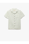 Pocket Detailed Cotton Blended Button Short Sleeve Shirt