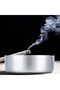 Ashtray Tabletop Round Stainless Steel - 3