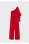 Asymmetrical Bell Sleeve Jumpsuit - 3