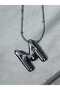 316L Steel m Letter Balloon Necklace - Silver Color 1St Quality and Design Without Burning - 2