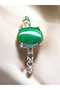 Malahit Natural Stone Adjustable Ring - 2