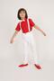 Boy's Red Shirt White Pants Suit Set April 23 October 29 October 10 May 19 Show Attire - 6