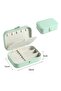 Rectangular Jewelry Box 3 Compartments Jewellery Organizer Ring Earring Watch Travel Organizer - 3