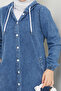 Women's Blue Denim Jeans Cap - 6
