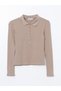 New Season Polo Neck Modal Blend Women's T-Shirt - S54587Z8 - 5