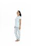 Us polo bicycle collar, buttoned, short sleeve pajama set, 50% modal 50% cotton - 2