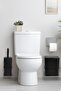 Black Eco Magic Hanging Square Mina 2-Piece Wc Bucket and Brush Set