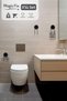 Black Magic Fix Bathroom Organizer Set of 3 - Double Hangers - Wc Paper Holder - Hair Dryer - 2