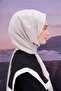 Jacquard Silk Houndstooth - Italian Silver Shawl - 6