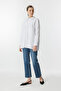 White Shirt with Front String Tie Detail - 4