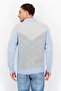 Men Spread Collar Long Sleeve Knitted Cardigans, Blue - 4