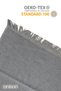 Set of 4 Gray Jelena Towels 100% Cotton - 2 Hand Towels 50X90 and 2 Bath Towels 70X140 - 3