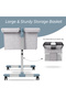 Bedside Crib - Grey - 6
