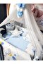 70X110 Baby Sleeping Set 17 Pieces Crib Side Protection Luxury Mosquito Net (Apparatus Included)