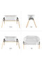 3 - IN - 1 Baby Rocker Bassinet / Infant Crib w / Mosquito net - White - 2