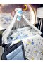 70X120 Baby Sleeping Set - 17 Piece Luxury Mosquito Net with Pompom (Apparatus Included) - 5