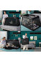 Portable Quick fold Playard & Cot with Zipper Door & Carry Bag - Midnight Black - 7