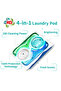 4 in 1 PODS, 99.9% Anti-Bacterial Laundry Detergent, 48 Capsules, German Formulated Laundry Pods - 4