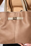 Beige Suede Belt Detailed Extra Strap Hand, Arm and Shoulder Bag, Suede Women's Bag - 7