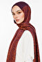 Nora Pattern Double Sided Shawl Purple-Orange - 3