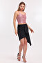 Lined Croptop Strap Bustier_bus32491 Powder - 3