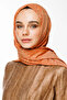 Mayra Pattern Double Sided Shawl Cinnamon-Beige - 3