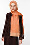 Henna Pattern Double Sided Shawl Cinnamon-Beige - 3