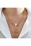 Stoned Evil Eye - Heart Necklace Set - 2