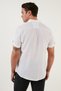 100% Cotton Linen Look Slim Fit Short Sleeve Shirt Men's Shirt Cf21s111766 - 6
