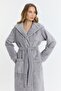 Triga Hooded Women's Bathrobe 100% Cotton - 6