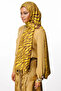 Riad Pattern Double-Sided Shawl Bitter Brown-Hardal