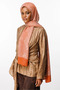 Mayra Pattern Double Sided Shawl Mink-Cinnamon