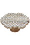 Saif Gallery Wooden Cake Stand, 10 x 10 x 5.5 cm, with Base - Brown - 2