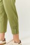 Women's Pistachio Green Linen Elastic Waist Tied Leg Detail Pocketed Carrot Cut Trousers 3875 60261419 - 6