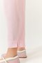 Women's Powder Linen Elastic Waist Tied Leg Detail Pocketed Carrot Cut Trousers 3875 60261419 - 6