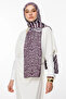 Riad Pattern Double Sided Shawl Purple-Grey - 3