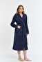 Triga Hooded Women's Bathrobe 100% Cotton - 3