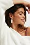 Cowboy Dangle Double Color Earrings