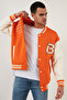 Oversize College Collar Pocket Bomber Jacket Men's Jacket 628mnh171 - 5