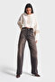 Women's Dark Denim Color Doris 17S5-62 High Waist 100% Cotton Straight Fit Denim Jean - 5