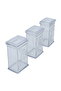 Al Saif Gallery Plastic Box Set, 500 Grams, 3 Pieces - Clear - 2