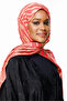 Riad Pattern Double Sided Shawl Mink-Red - 3