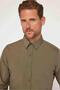 Men's Slim Fit Slim Fit Cotton Terry Cotton Fabric Easy Ironing Khaki Shirt - 4