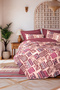 Ethnic Double Duvet Cover Set Estilo Bordo