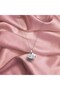 Silver Color Chain Detailed Steel Necklace with Cat Figure and Stone – Elegant Jewelry – Valentine's Day Gift - 2