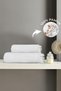 Set of 2 White Jelena Towels 100% Cotton - 1 Hand Towel 50X90 and 1 Bath Towel 70X140