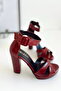 Women's Gloria Cross Strap High Thick Heeled Platform Shoes - 2