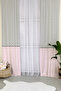 Gray Zigzag Pink Skirt Background Curtain - 110