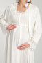 Venera Baby Effortt Lace-Detail Elegant Pajama Set 2-Piece Postpartum Set - 4
